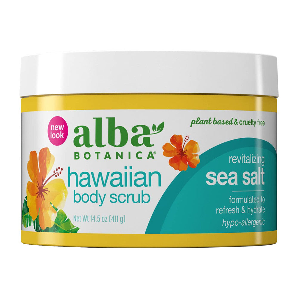 Alba Botanica Hawaiian Sea Salt Body Scrub, 14.5 Oz